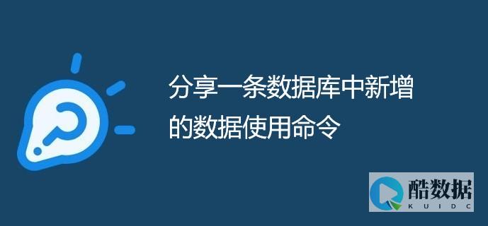 数据库中新增数据