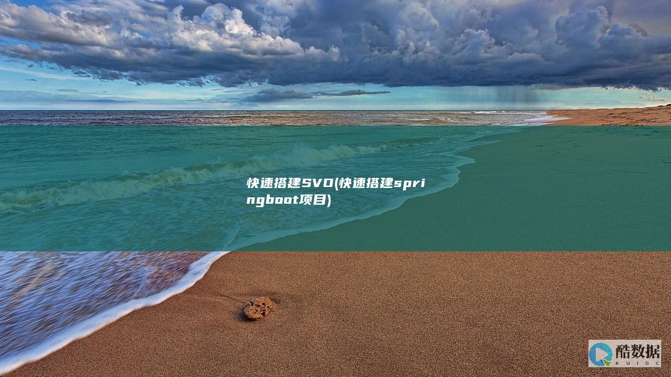 快速搭建SVO (快速搭建springboot项目)
