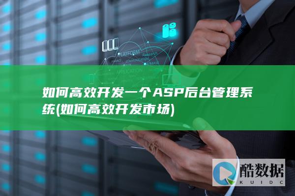 如何高效开发一个ASP后台管理系统 (如何高效开发市场)