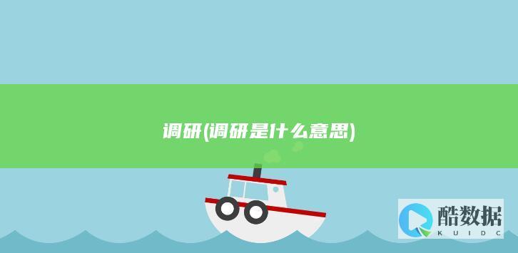 调研 (调研是什么意思)