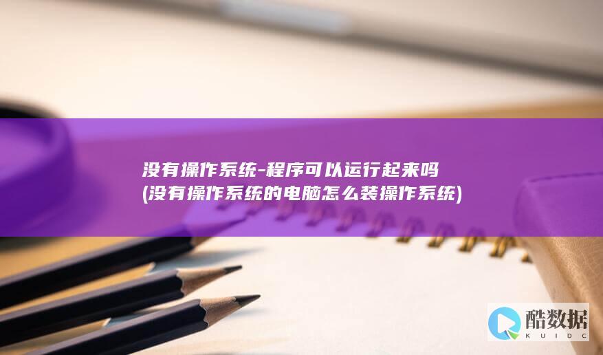 没有操作系统-程序可以运行起来吗 (没有操作系统的电脑怎么装操作系统)