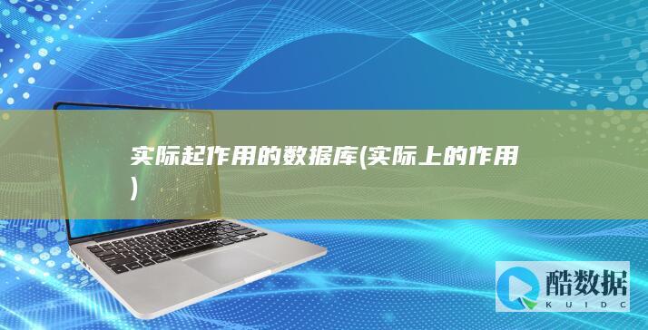 实际起作用的数据库 (实际上的作用)