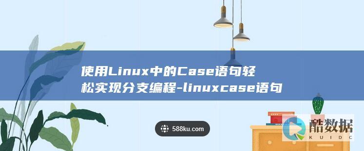 使用Linux中的Case语句轻松实现分支编程-linuxcase语句 (使用linux的电脑)