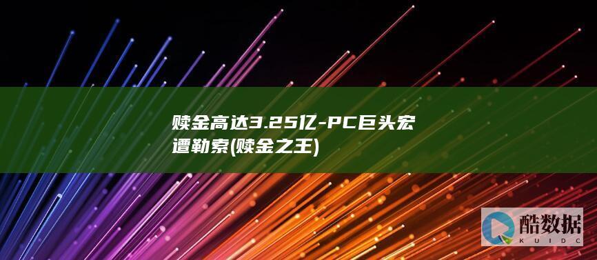 赎金高达3.25亿-PC巨头宏碁遭勒索 (赎金之王)