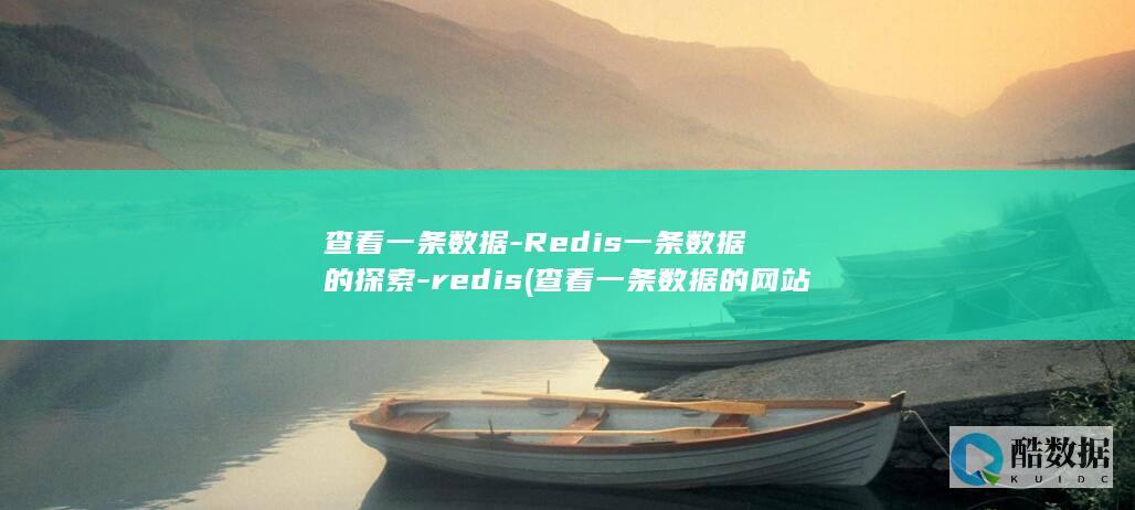 查看一条数据-Redis一条数据的探索-redis (查看一条数据的网站)