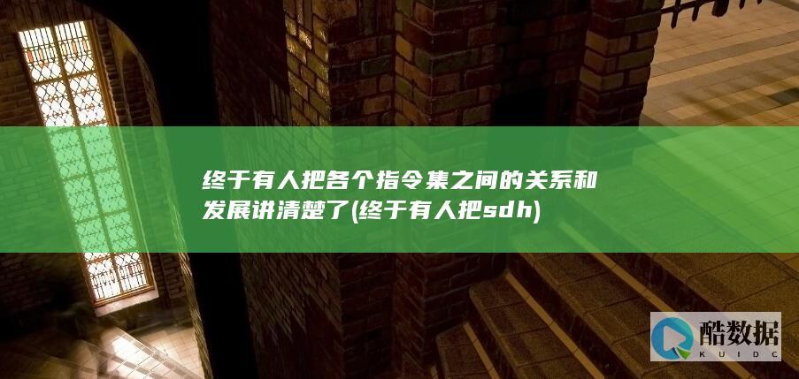 终于有人把各个指令集之间的关系和发展讲清楚了 (终于有人把sdh)