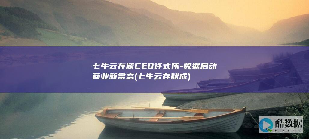 七牛云存储CEO许式伟-数据启动商业新常态 (七牛云存储成)