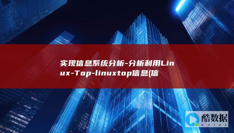 实现信息系统分析-分析利用Linux-Top-linuxtop信息 (信息系统采用)