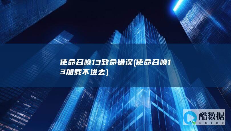 使命召唤13致命错误 (使命召唤13加载不进去)
