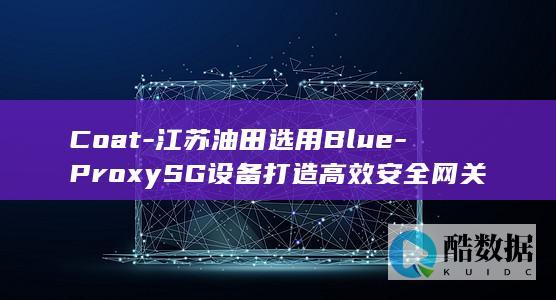 Coat-江苏油田选用Blue-ProxySG设备打造高效安全网关
