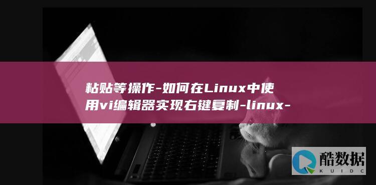 粘贴等操作-如何在Linux中使用vi编辑器实现右键复制-linux-右键-vi (粘贴操作方法)