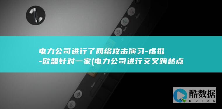 电力公司进行了网络攻击演习-虚拟-欧盟针对一家 (电力公司进行交叉跨越点现场复核)
