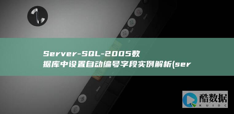Server-SQL-2005数据库中设置自动编号字段实例解析 (server是什么意思)