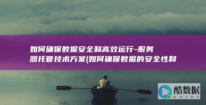 如何确保数据安全和高效运行-服务器托管技术方案 (如何确保数据的安全性和隐私)