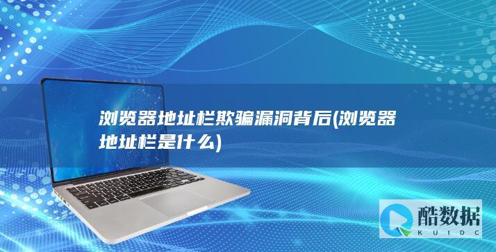 浏览器地址栏欺骗漏洞背后 (浏览器地址栏是什么)