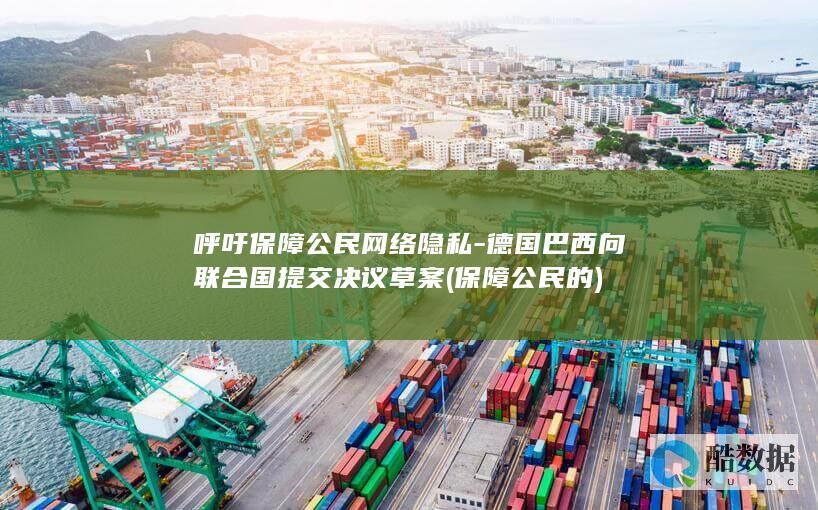 呼吁保障公民网络隐私-德国巴西向联合国提交决议草案 (保障公民的)