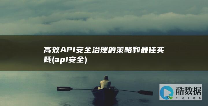 高效API安全治理的策略和最佳实践 (api 安全)