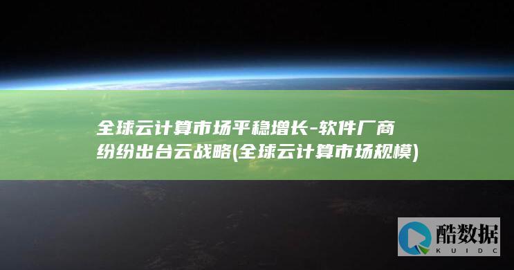 全球云计算市场平稳增长-软件厂商纷纷出台云战略 (全球云计算市场规模)