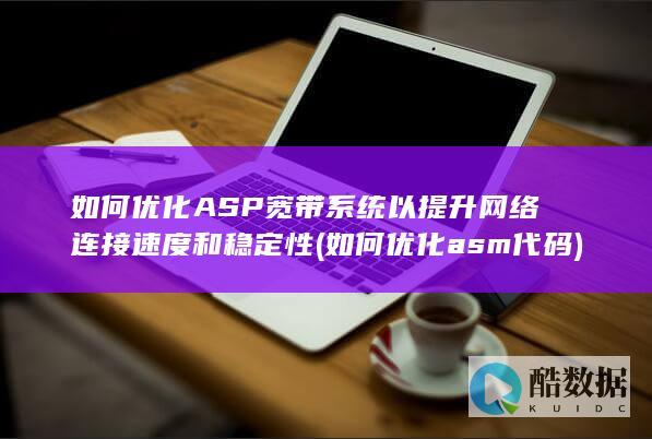 如何优化ASP宽带系统以提升网络连接速度和稳定性 (如何优化asm代码)