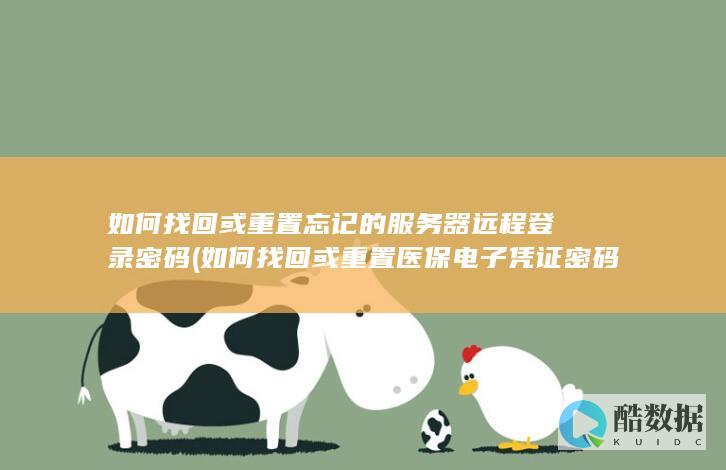 如何找回或重置忘记的服务器远程登录密码 (如何找回或重置医保电子凭证密码?)