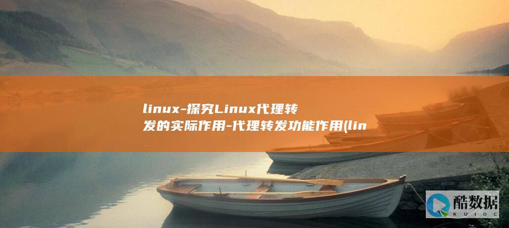 linux-探究Linux代理转发的实际作用-代理转发功能作用 (linux系统)