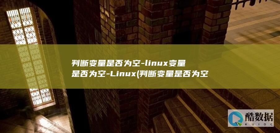 linux变量是否为空