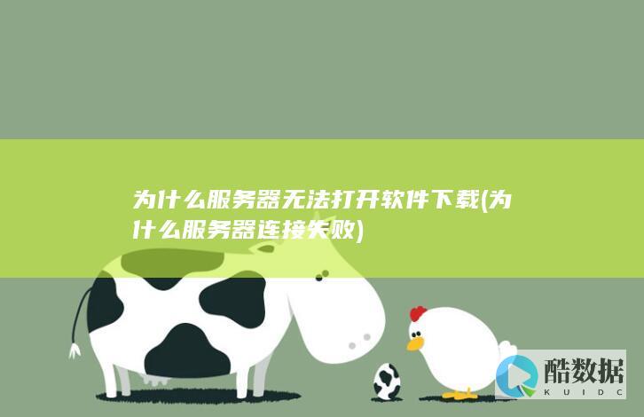 为什么服务器无法打开软件下载 (为什么服务器连接失败)