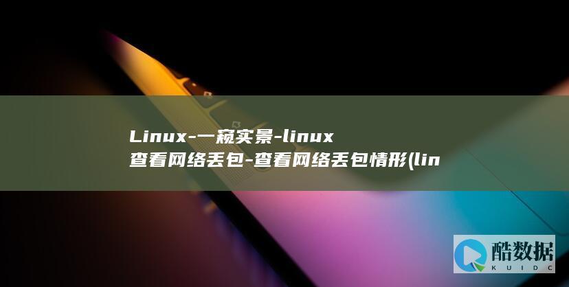 Linux-一窥实景-linux查看网络丢包-查看网络丢包情形 (linux系统)