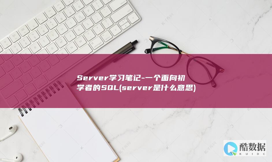 Server学习笔记-一个面向初学者的SQL (server是什么意思)