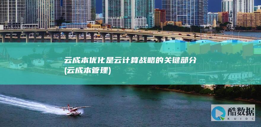 云成本优化是云计算战略的关键部分 (云成本管理)