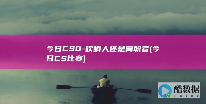 今日CSO-吹哨人还是离职者 (今日CS比赛)