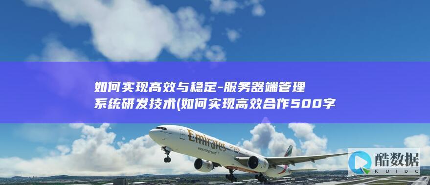 如何实现高效与稳定-服务器端管理系统研发技术 (如何实现高效合作500字)