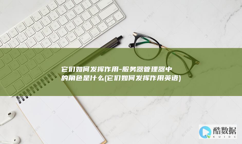 它们如何发挥作用-服务器管理器中的角色是什么 (它们如何发挥作用英语)