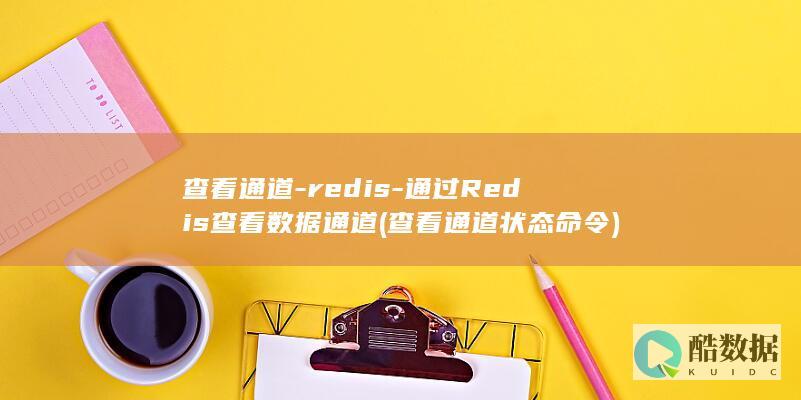 通过Redis查看数据通道