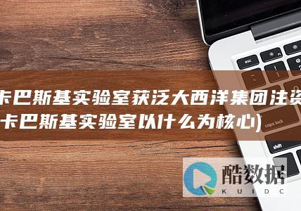 卡巴斯基实验室获泛大西洋集团注资 (卡巴斯基实验室以什么为核心)