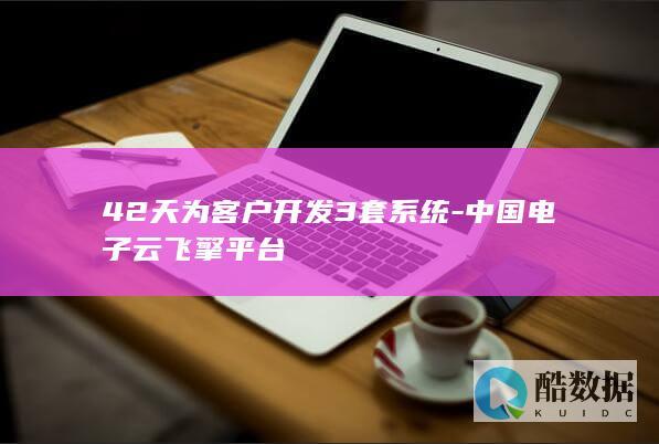 42天为客户开发3套系统-中国电子云飞擎平台