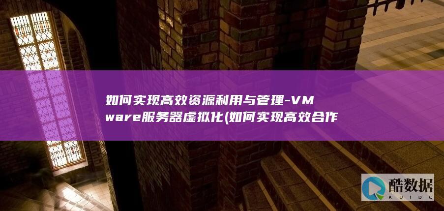 如何实现高效资源利用与管理-VMware服务器虚拟化 (如何实现高效合作)