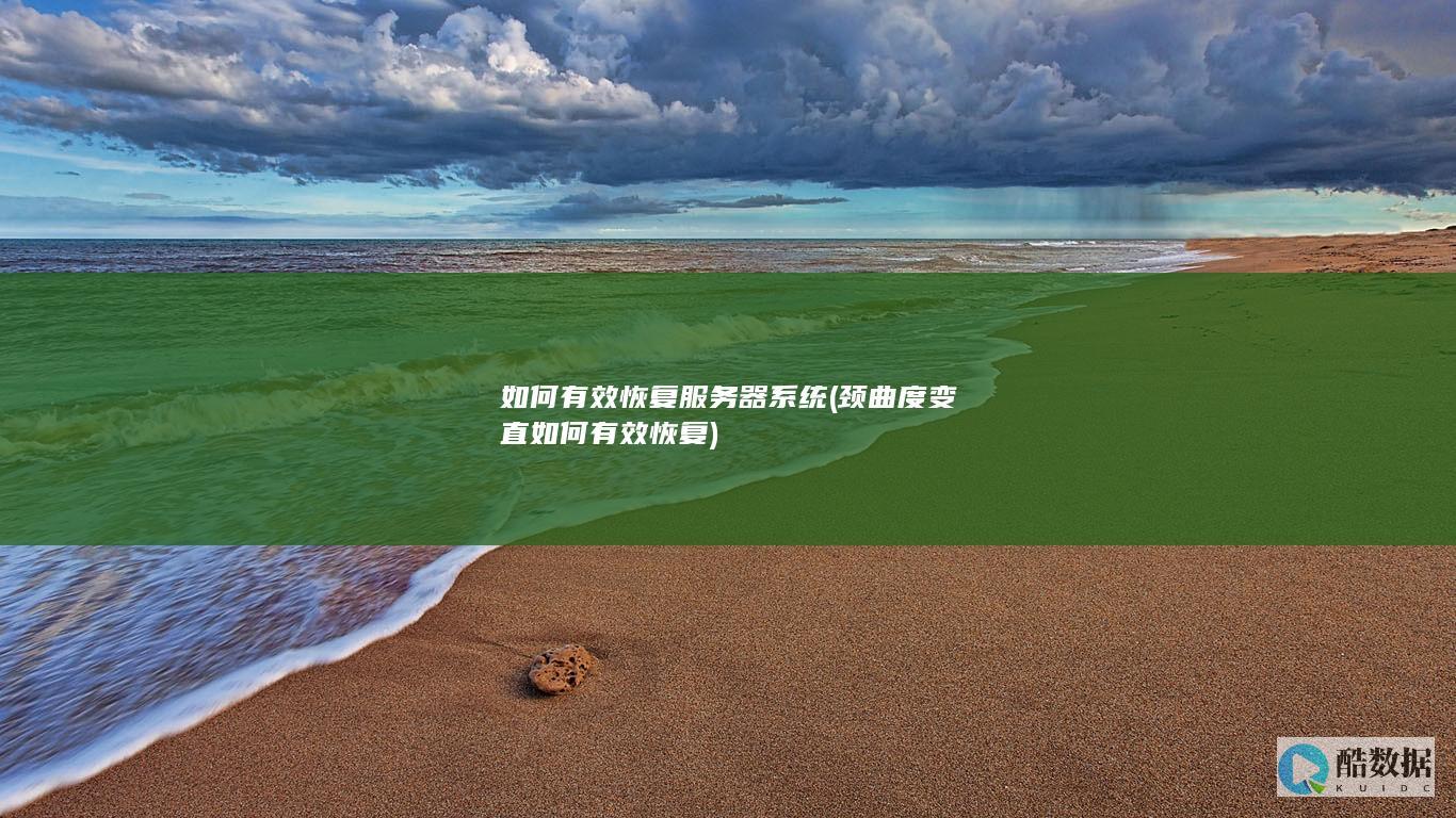 如何有效恢复服务器系统