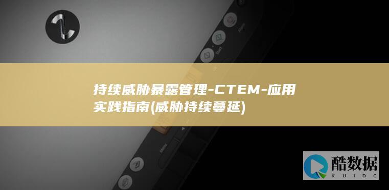 持续威胁暴露管理-CTEM-应用实践指南 (威胁持续蔓延)