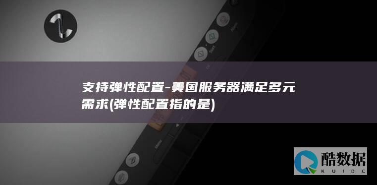 支持弹性配置-美国服务器满足多元需求 (弹性配置指的是)