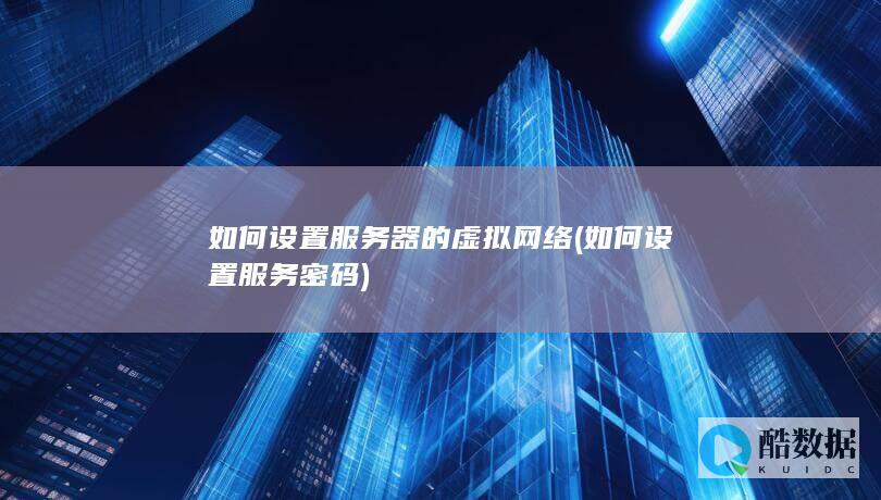 如何设置服务器的虚拟网络 (如何设置服务密码)
