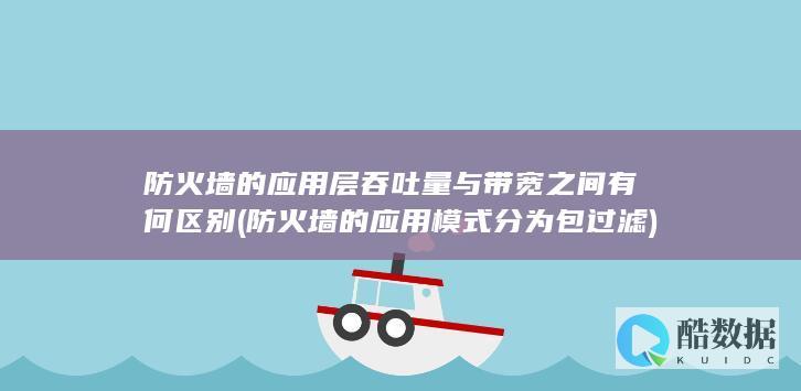 防火墙的应用层吞吐量与带宽之间有何区别
