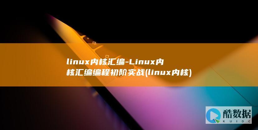 linux内核汇编-Linux内核汇编编程初阶实战 (linux内核)