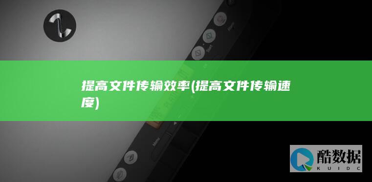 提高文件传输效率 (提高文件传输速度)