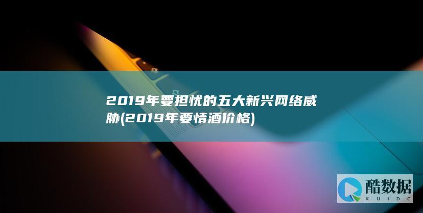 2019年要担忧的五大新兴网络威胁 (2019年要情酒价格)