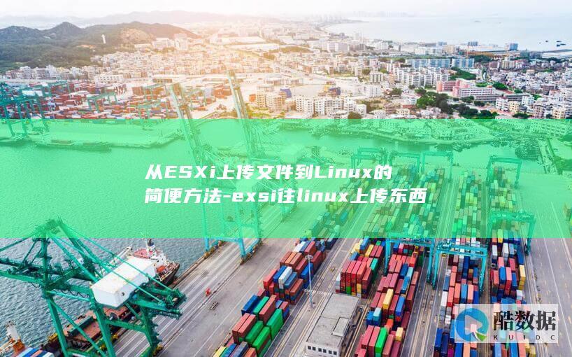 从ESXi上传文件到Linux的简便方法-exsi往linux上传东西 (esxi怎么用)