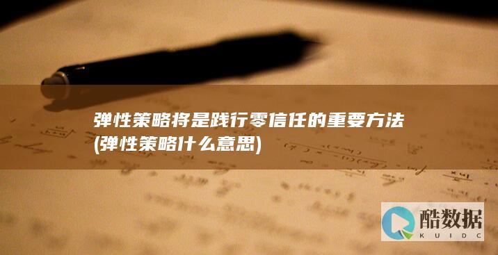 弹性策略什么意思