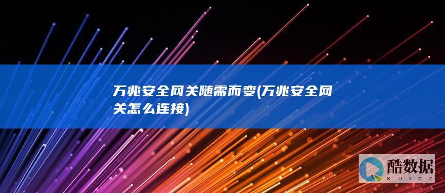 万兆安全网关随需而变 (万兆安全网关怎么连接)