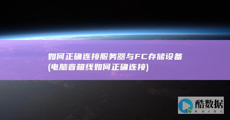 如何正确连接服务器与FC存储设备 (电脑音箱线如何正确连接)