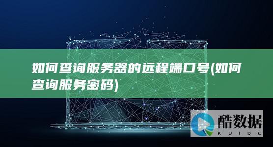 如何查询服务器的远程端口号